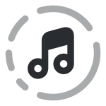 Music Circle SVG Icon